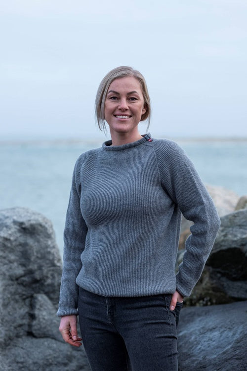 Woolwear Jurmo Striktrøje Dame / Herre - Lysegrå - Lysegrå