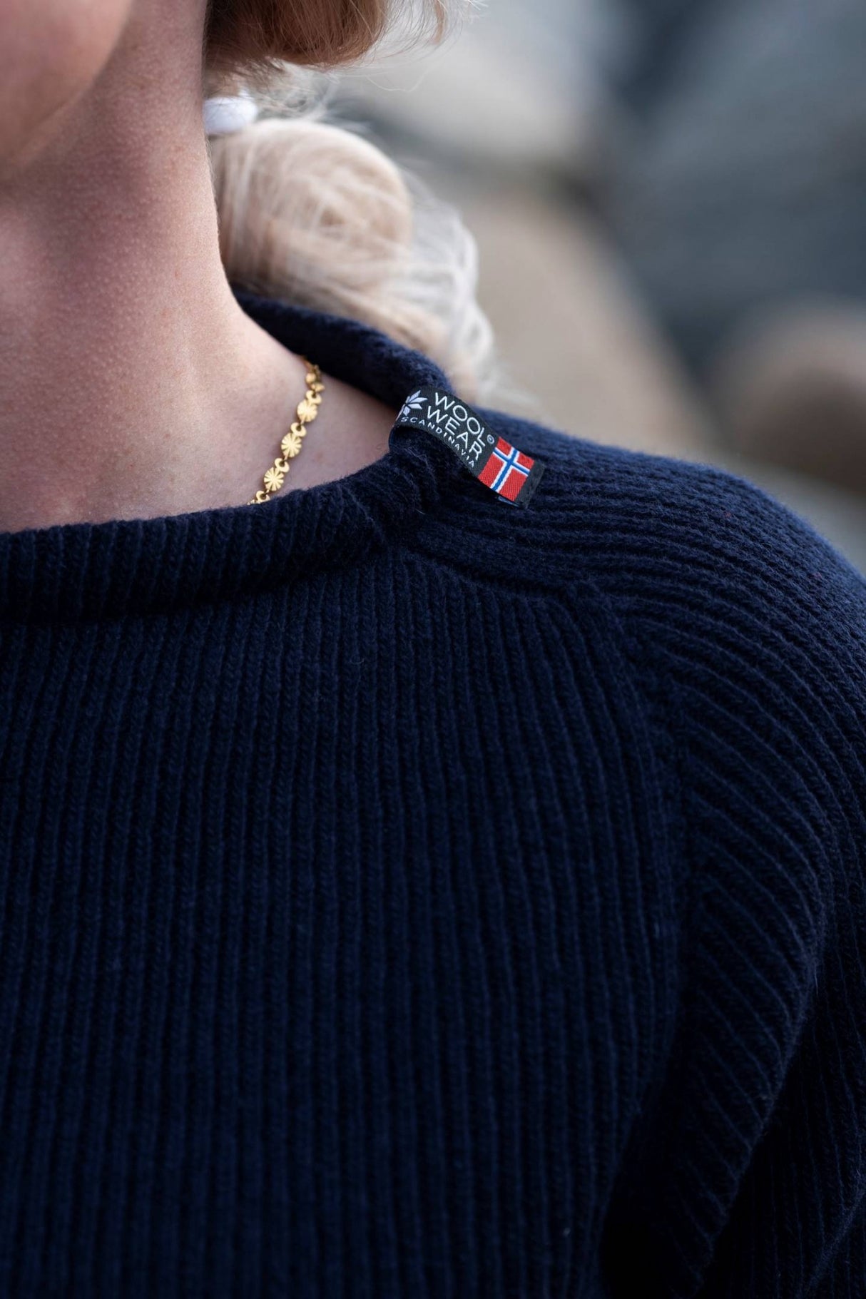 Woolwear Jurmo Striktrøje Dame / Herre - Navy -