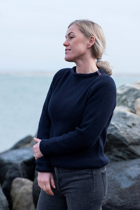 Woolwear Jurmo Striktrøje Dame / Herre - Navy - Navy