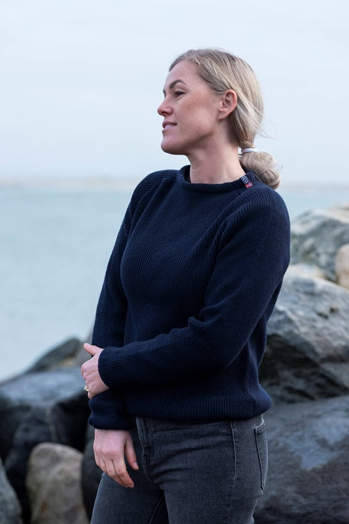 Woolwear Jurmo Striktrøje Dame / Herre - Navy -