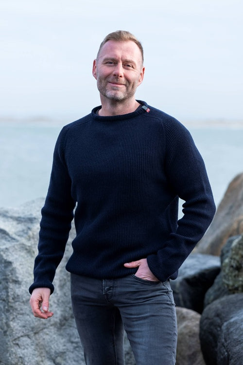 Woolwear Jurmo Striktrøje Dame / Herre - Navy -