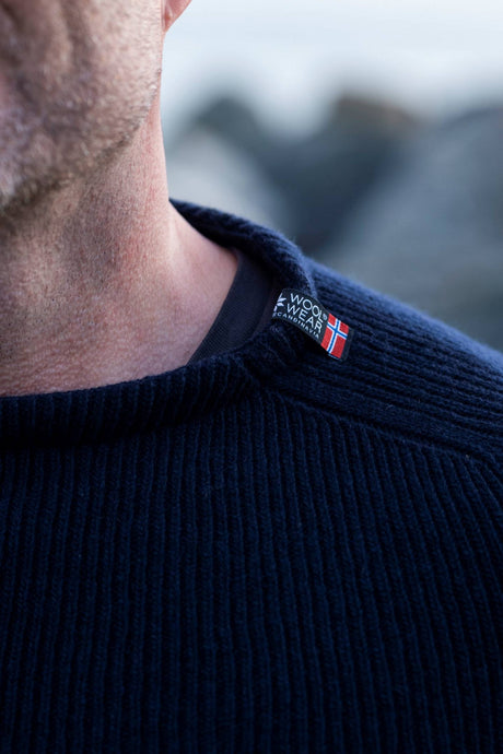 Woolwear Jurmo Striktrøje Dame / Herre - Navy -