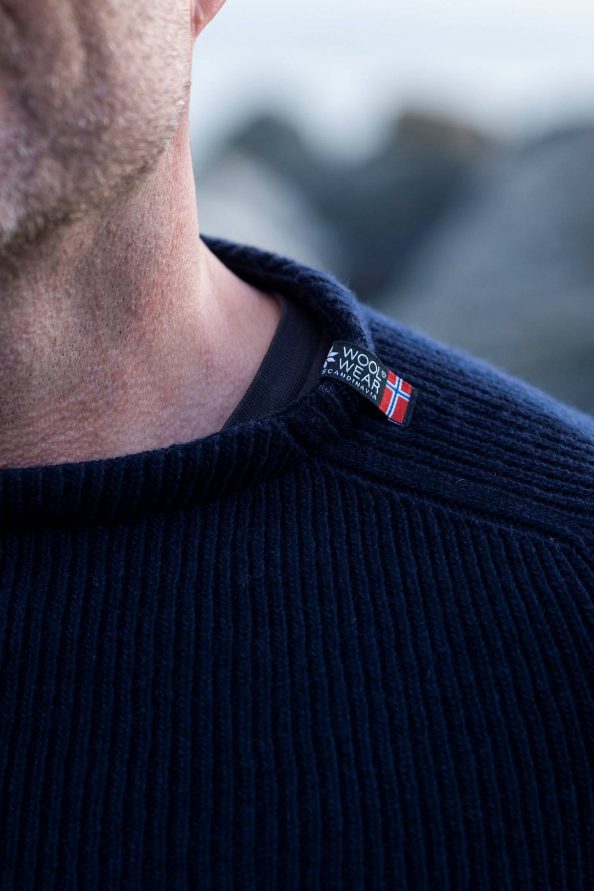 Woolwear Jurmo Striktrøje Dame / Herre - Navy -