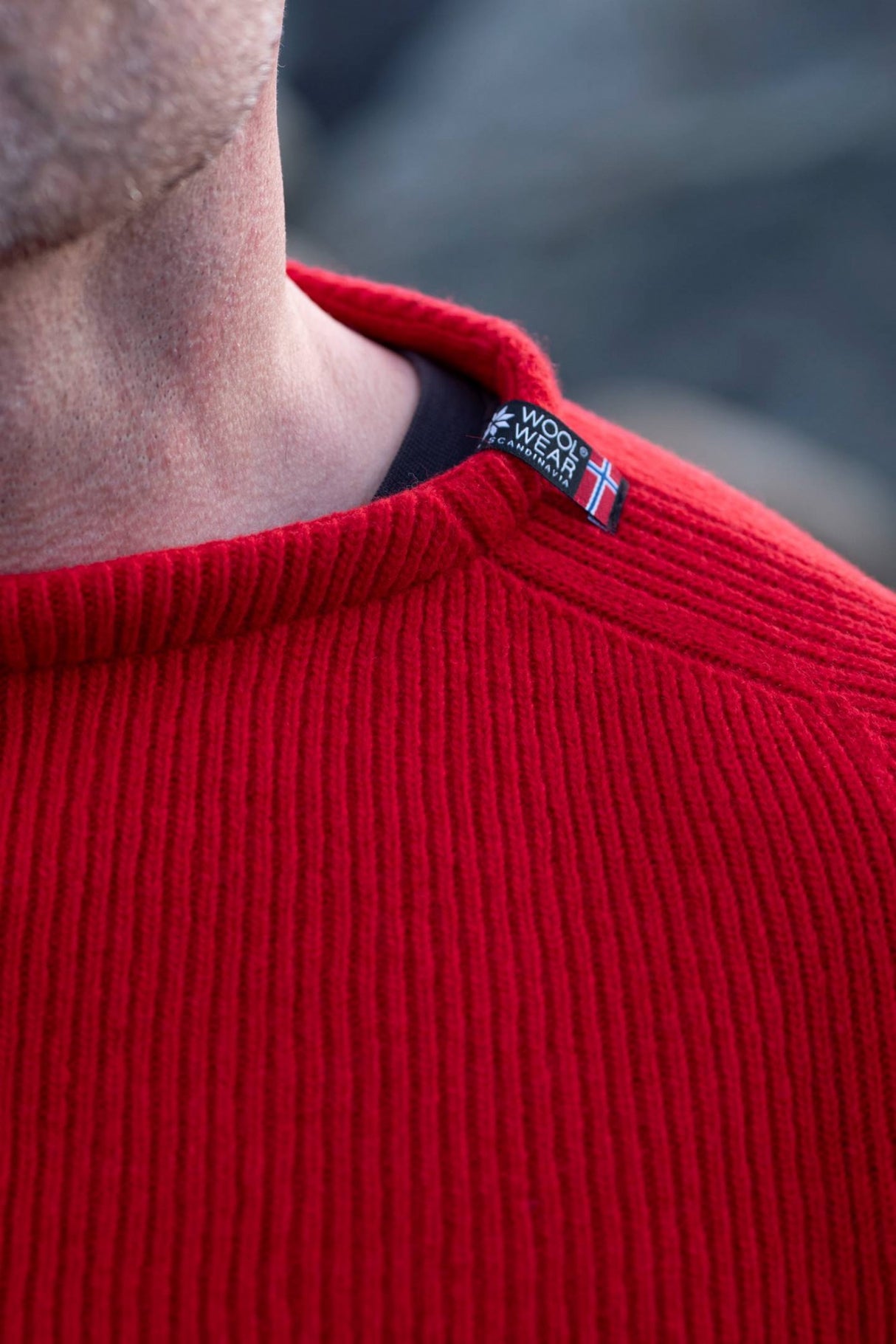 Woolwear Jurmo Striktrøje Dame / Herre - Rød -