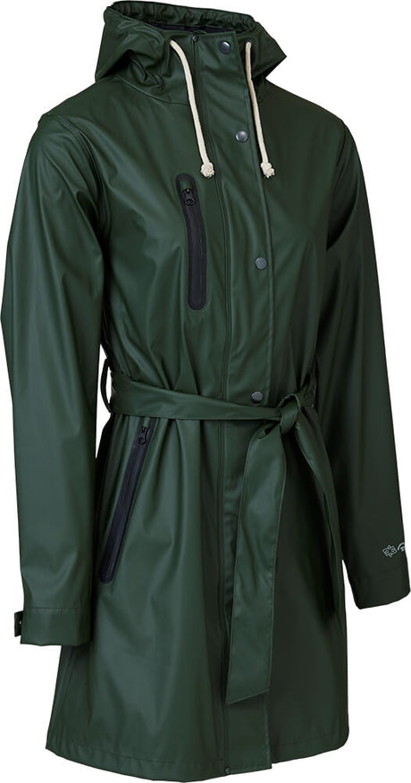 Elka Elements Recycled Regnjakke Dame - Oliven - 3XL