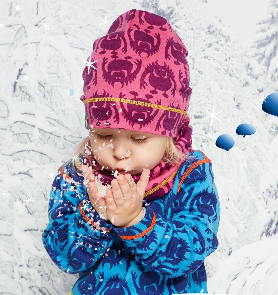 Vossatassar Monsteruld Hue til børn -