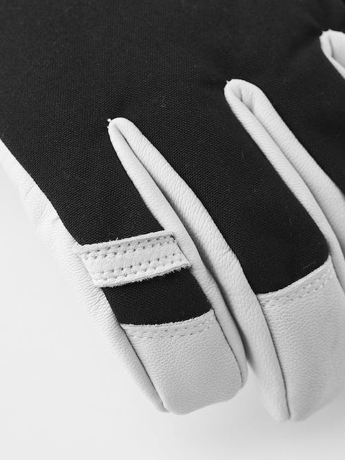 Hestra Army Leather Heli Ski 5-finger Skihandsker Dame / Herre - Black -