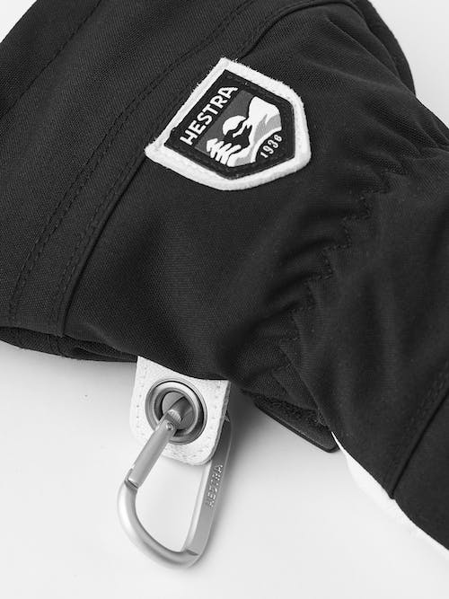 Hestra Army Leather Heli Ski 5-finger Skihandsker Dame / Herre - Black -