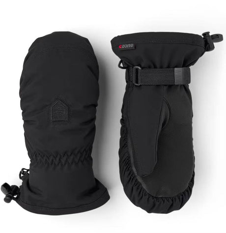 Hestra Women's Powder CZone Mitt Skihandsker Dame - Black - Black