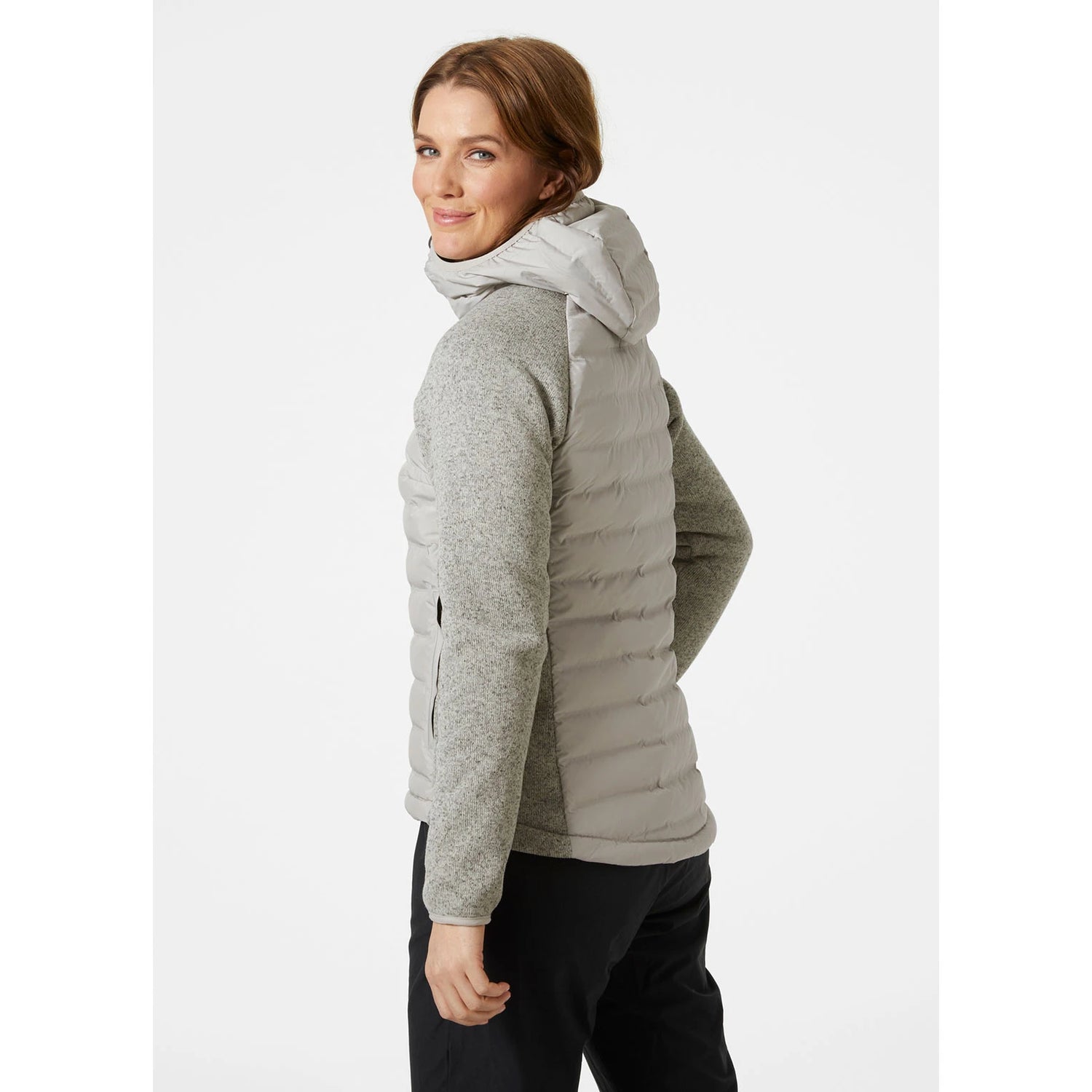 Helly Hansen Women's Arctic Ocean Insulated Hybrid Sejlerjakke Dame - Mellow Grey -