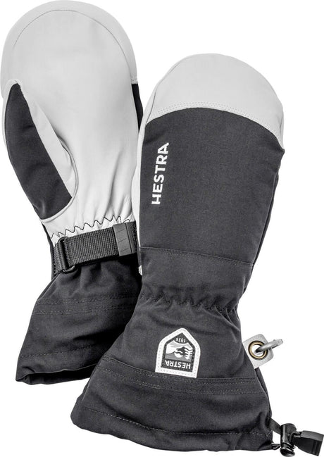Hestra Army Leather Heli Ski Mitt Skiluffer Dame / Herre - Black - Black