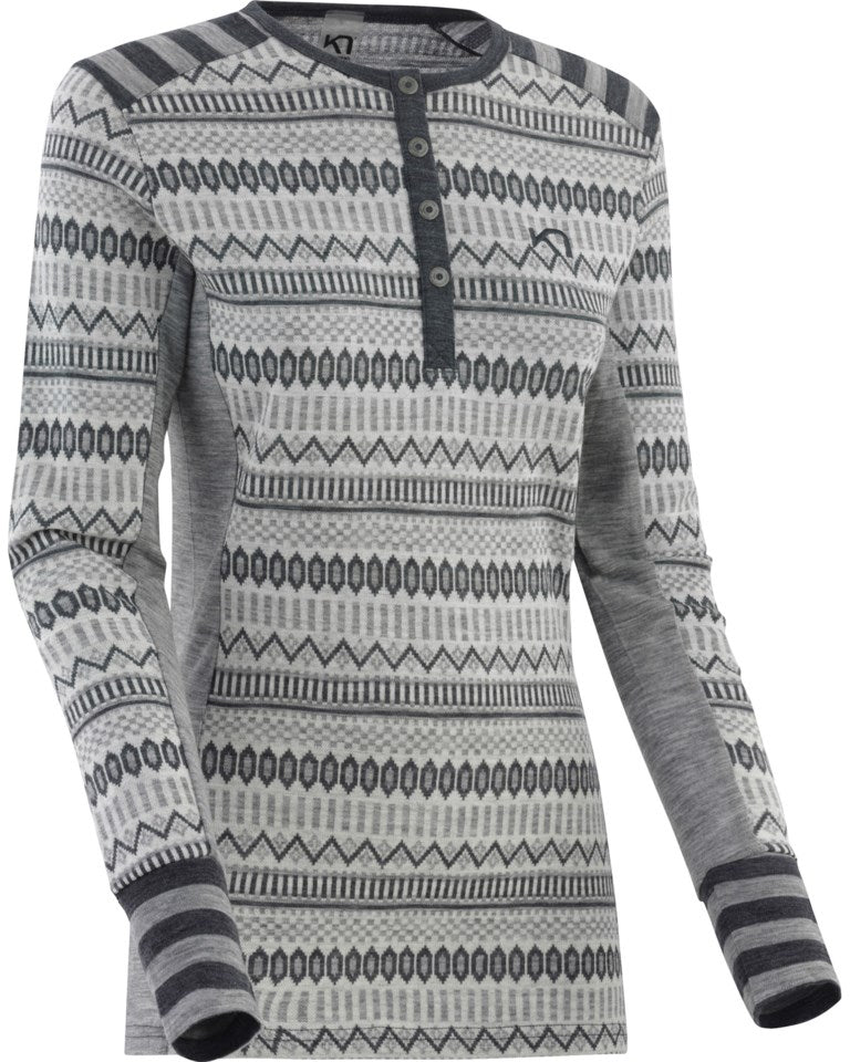 Kari Traa Åkle Long Sleeve Langærmet Skiundertrøje Dame - Dove - Dove