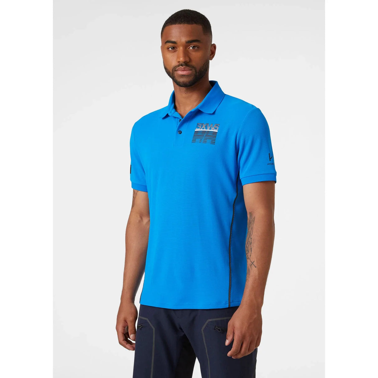 Helly Hansen Men's HP Racing Quick-Dry Polo T-shirt Herre - Electric Blue - Electric Blue