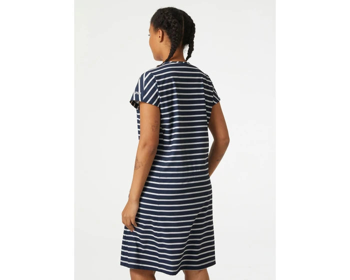 Helly Hansen Women's Thalia Summer Dress 2.0 Kjole Dame - Navy Stripe -