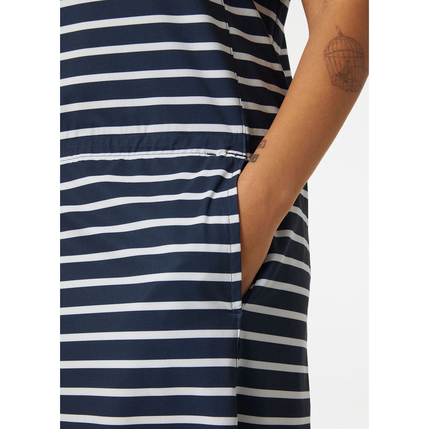 Helly Hansen Women's Thalia Summer Dress 2.0 Kjole Dame - Navy Stripe -