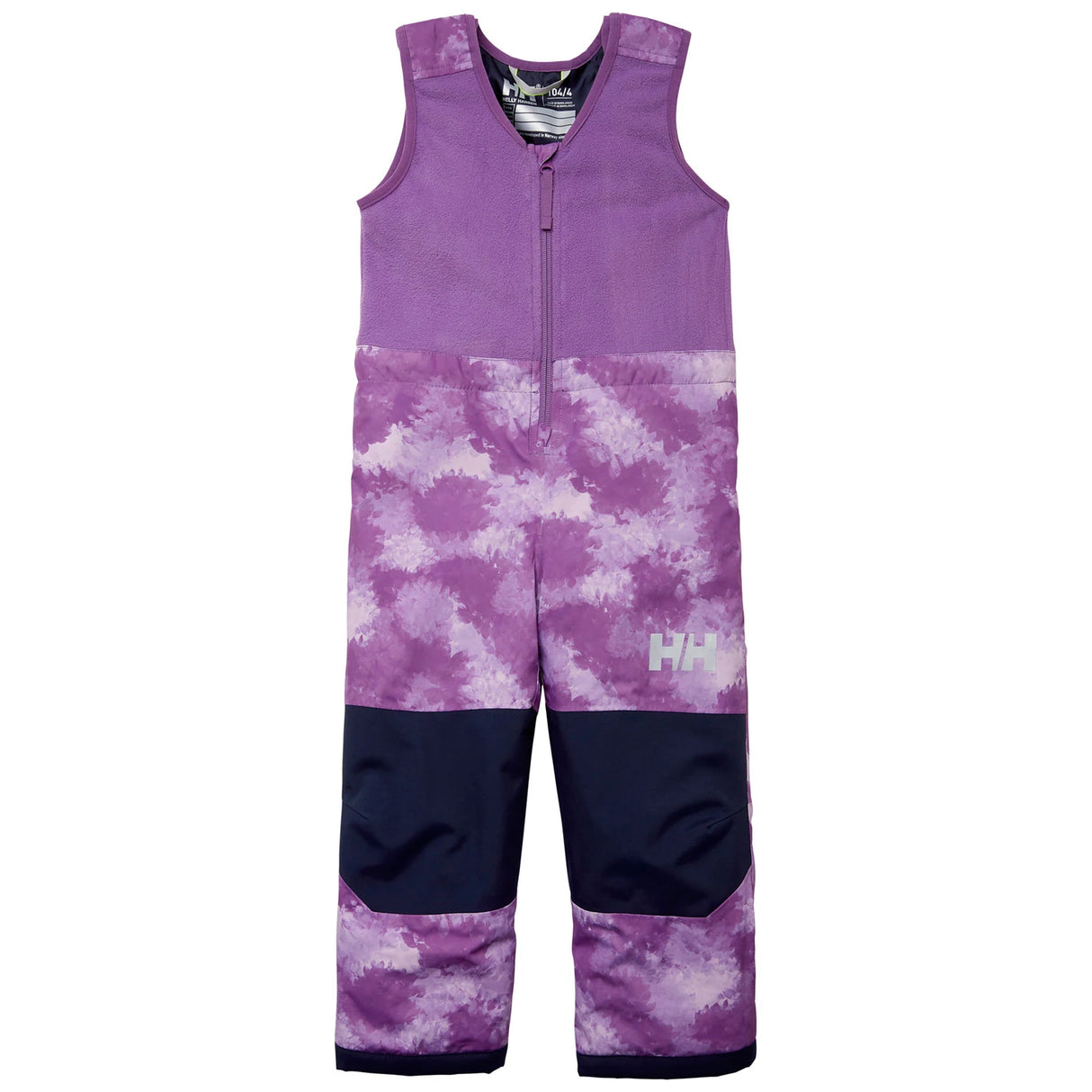 Helly Hansen Kids' Vertical Insulated Bib Pants Skibukser Børn - Crushed Grape - Crushed Grape