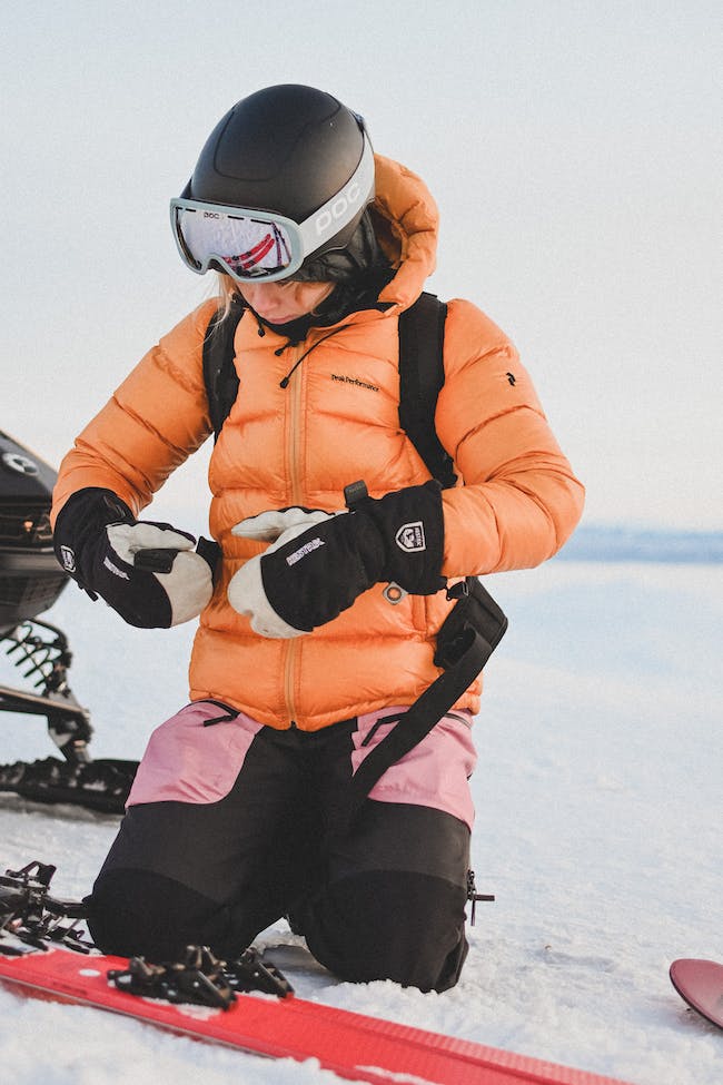 Hestra Army Leather Heli Ski Mitt Skiluffer Dame / Herre - Black -