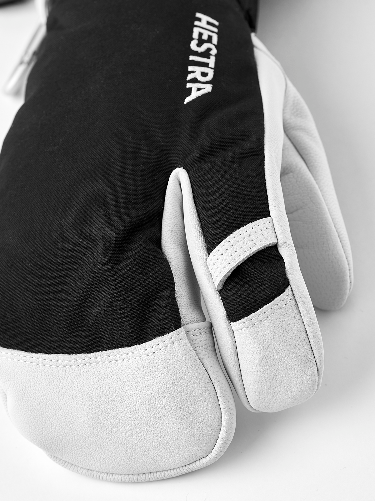 Hestra Army Leather Heli Ski 3-finger Skihandsker Dame / Herre - Black -