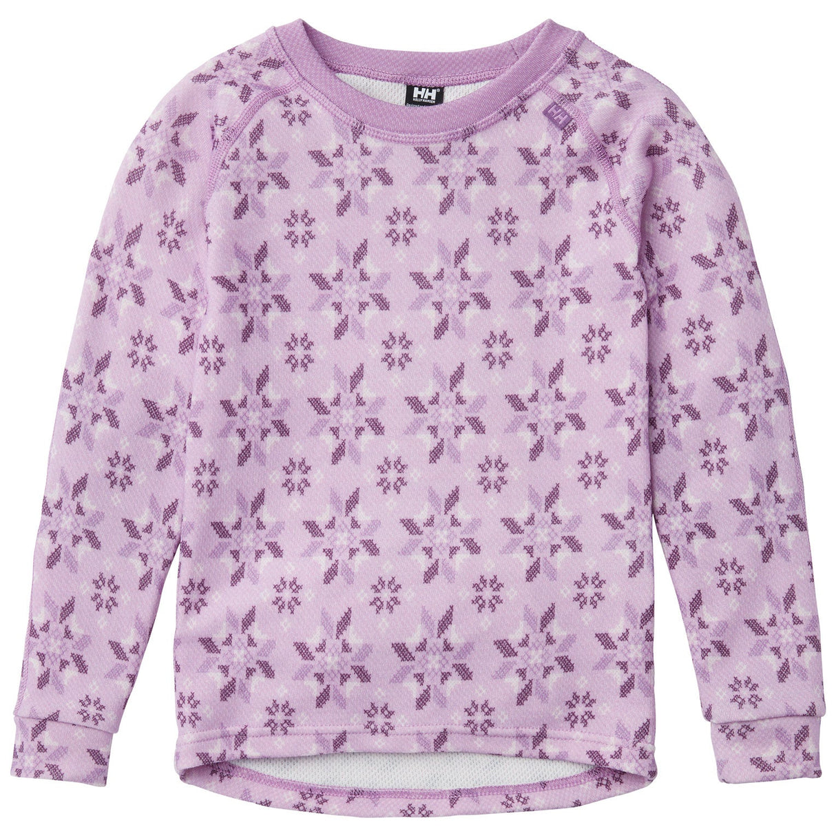 Helly Hansen Kids' HH Graphic LIFA® Merino Base Layer Set Skiundertøj Børn - Wisteria Purple -