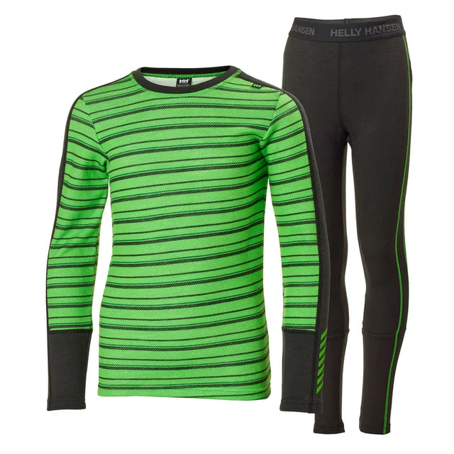 Helly Hansen Juniors' Graphic LIFA® Merino Base Layer Set Skiundertøj Børn - Clover - Clover