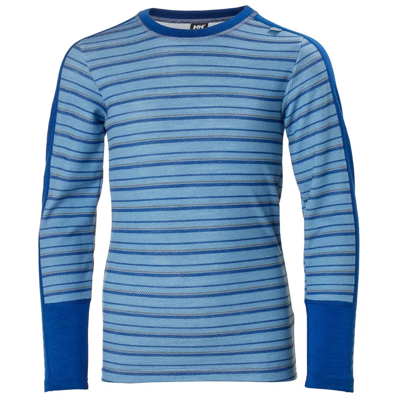 Helly Hansen Juniors' Graphic LIFA® Merino Base Layer Set Skiundertøj Børn - Blue Fog -