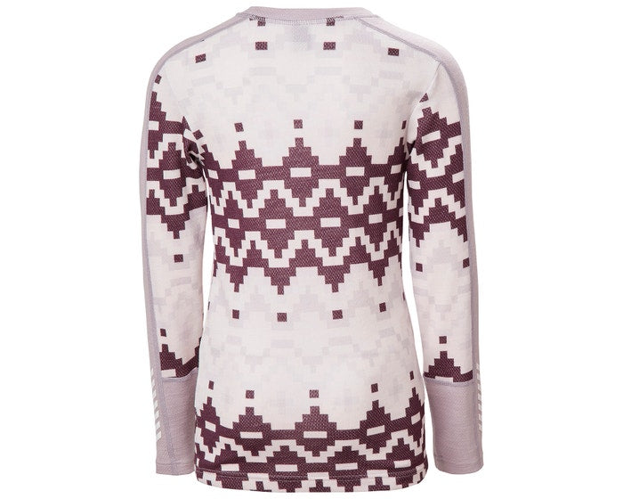Helly Hansen Juniors' Graphic LIFA® Merino Base Layer Set Skiundertøj Børn - Dusty -