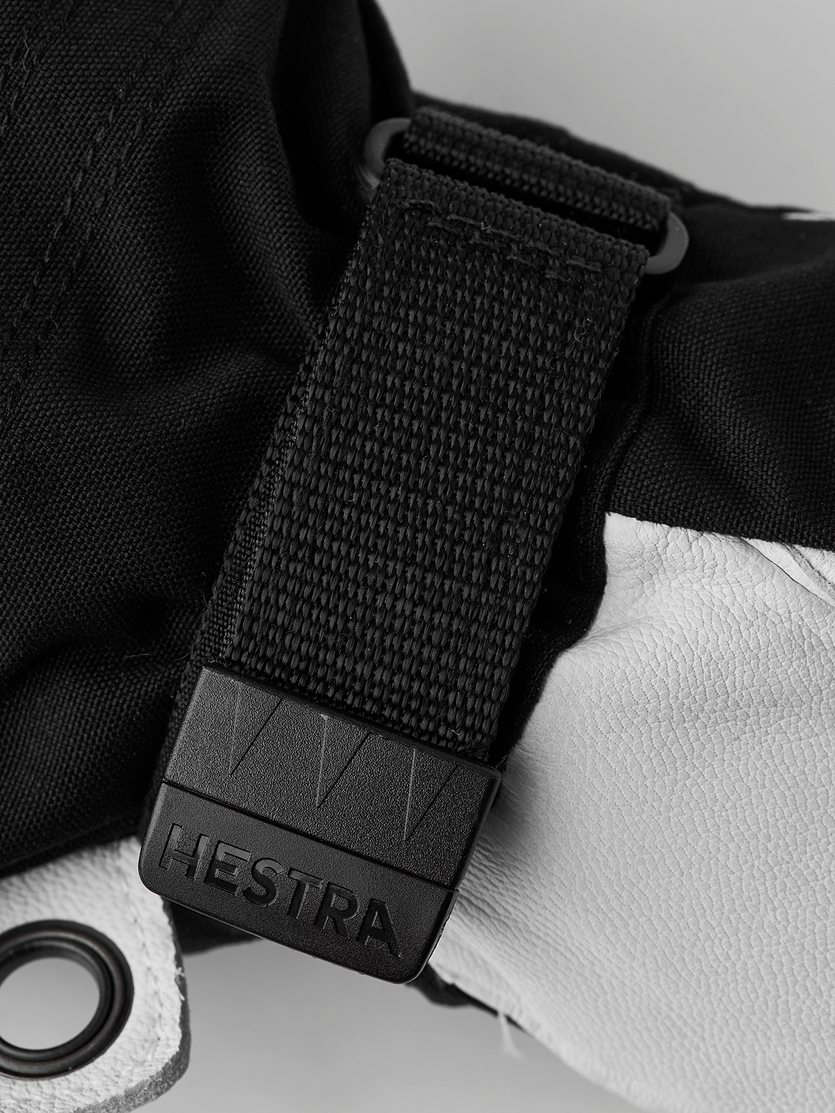 Hestra Heli Ski Female 5-finger Skihandsker Dame - Black & off-white -