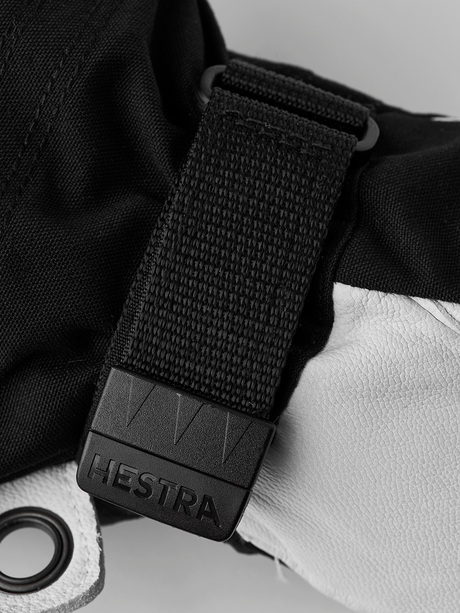 Hestra Heli Ski Female 5-finger Skihandsker Dame - Black & off-white -