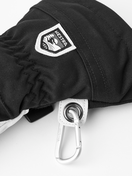 Hestra Heli Ski Female Mitt Skihandsker Dame - Black & Offwhite -
