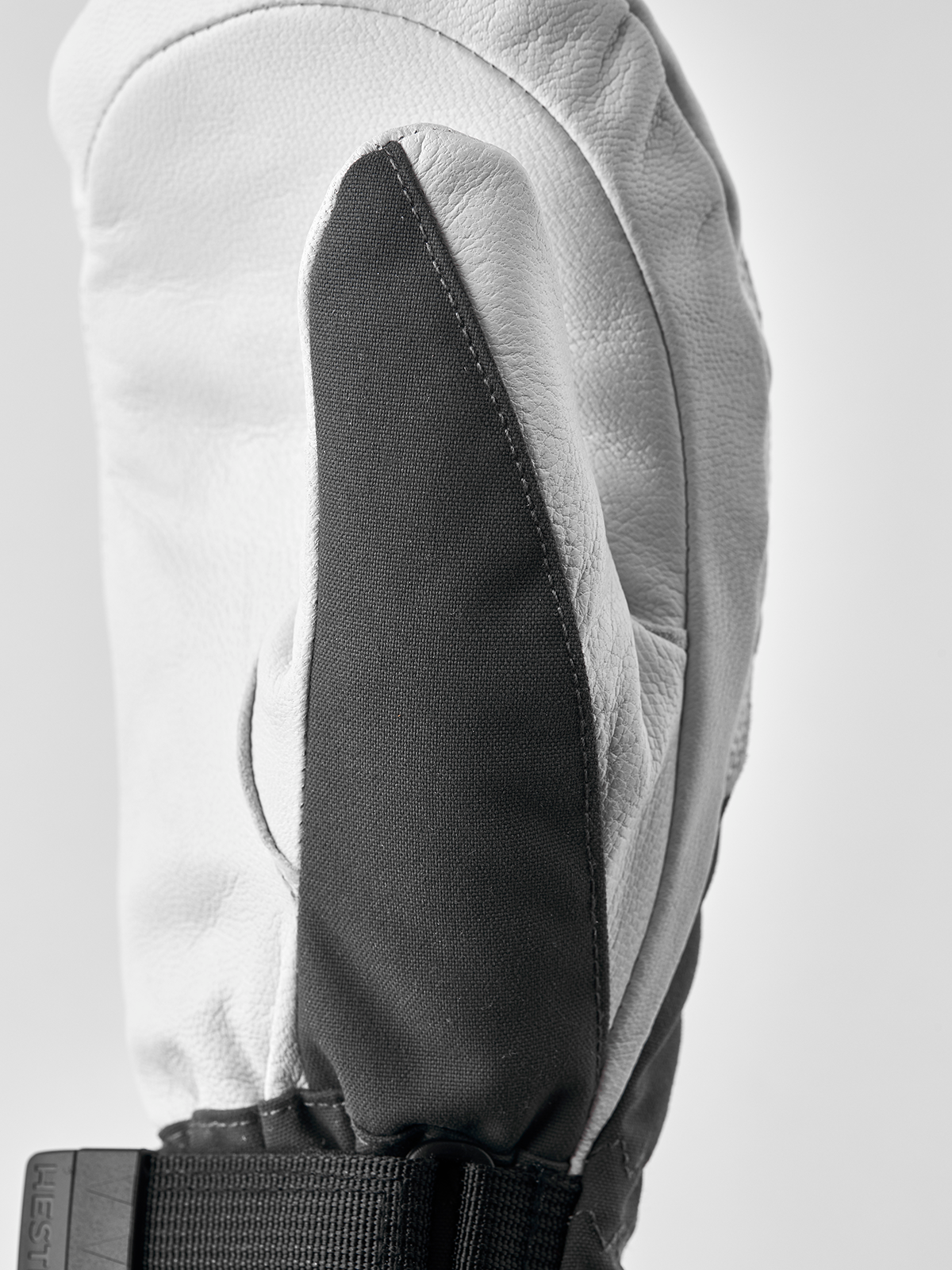 Hestra Heli Ski Female Mitt Skihandsker Dame - Grey & Offwhite -