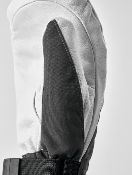 Hestra Heli Ski Female Mitt Skihandsker Dame - Grey & Offwhite -