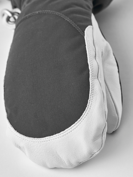 Hestra Heli Ski Female Mitt Skihandsker Dame - Grey & Offwhite -