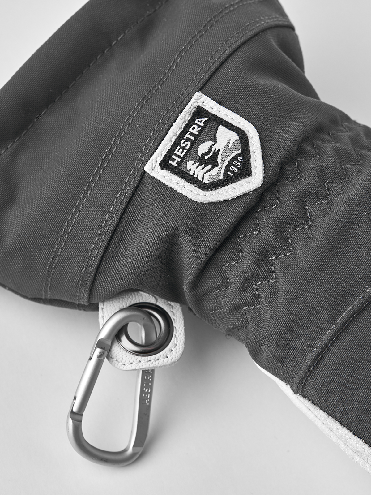 Hestra Heli Ski Female Mitt Skihandsker Dame - Grey & Offwhite -