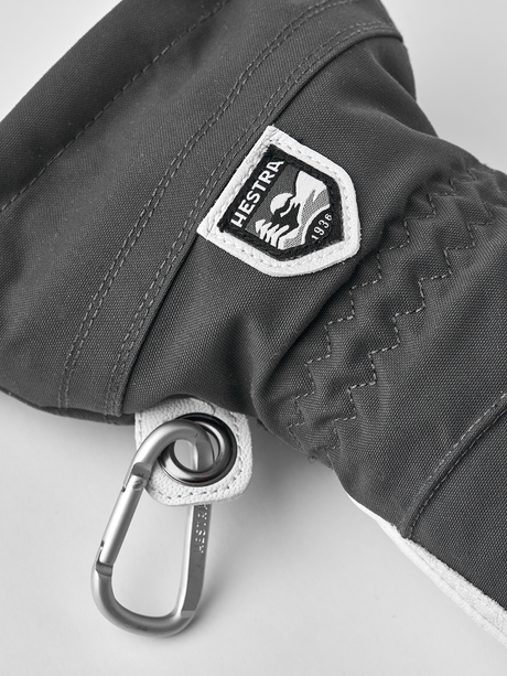 Hestra Heli Ski Female Mitt Skihandsker Dame - Grey & Offwhite -