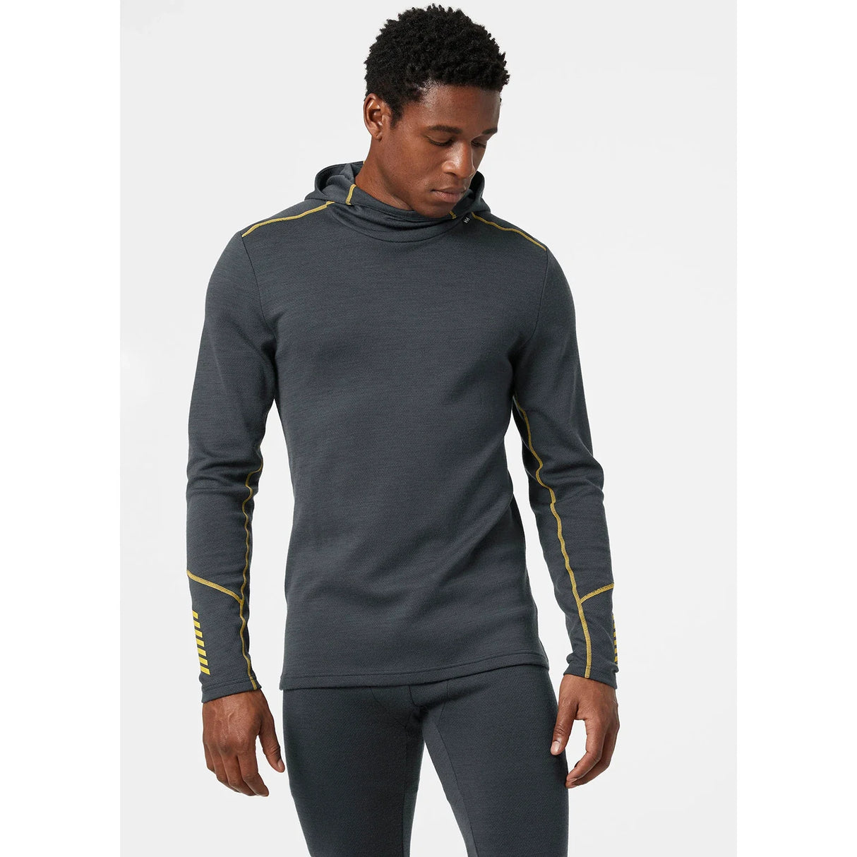 Helly Hansen Men's LIFA® Merino Midweight 2-in-1 Base Layer Hoodie Skiundertrøje Herre - Slate -
