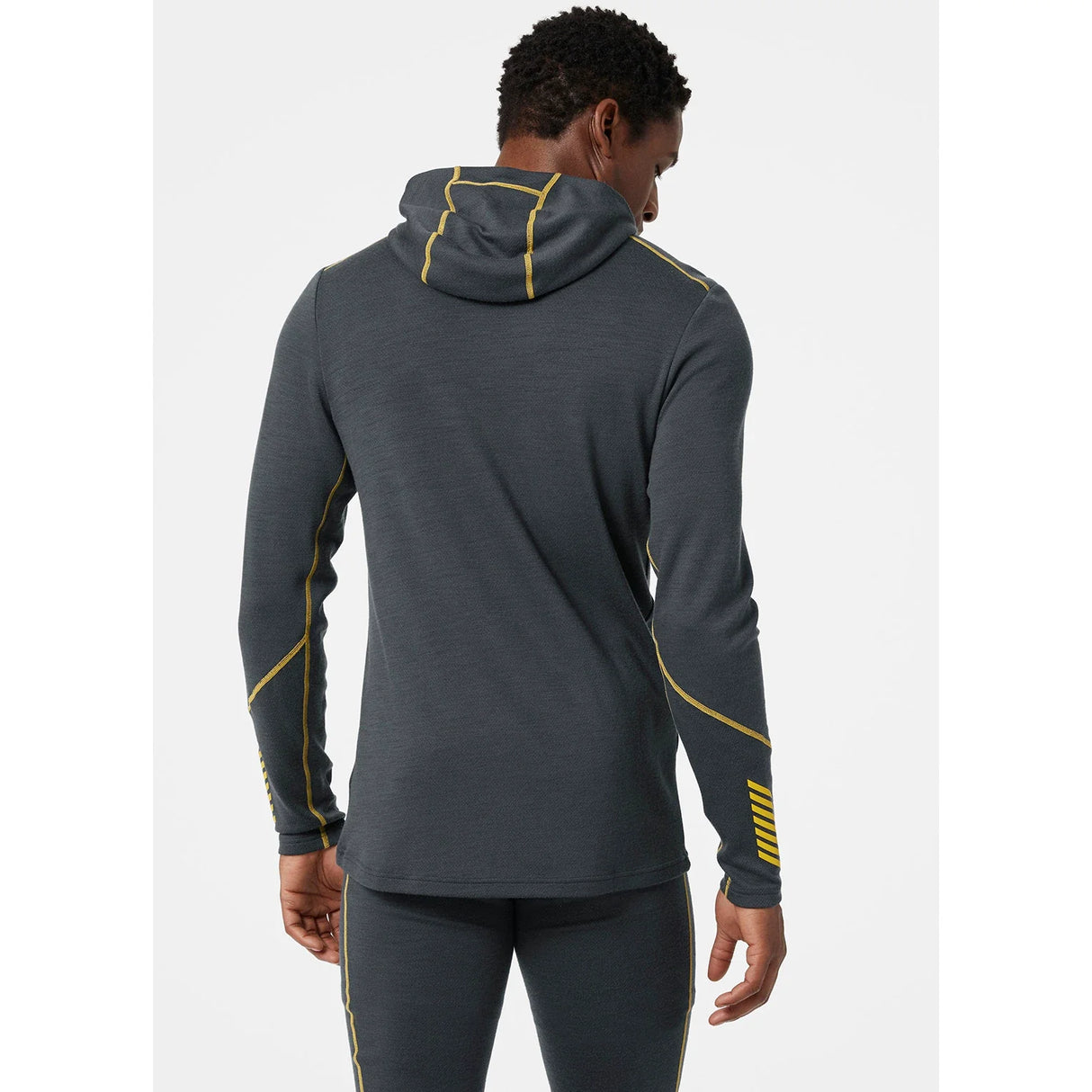 Helly Hansen Men's LIFA® Merino Midweight 2-in-1 Base Layer Hoodie Skiundertrøje Herre - Slate -