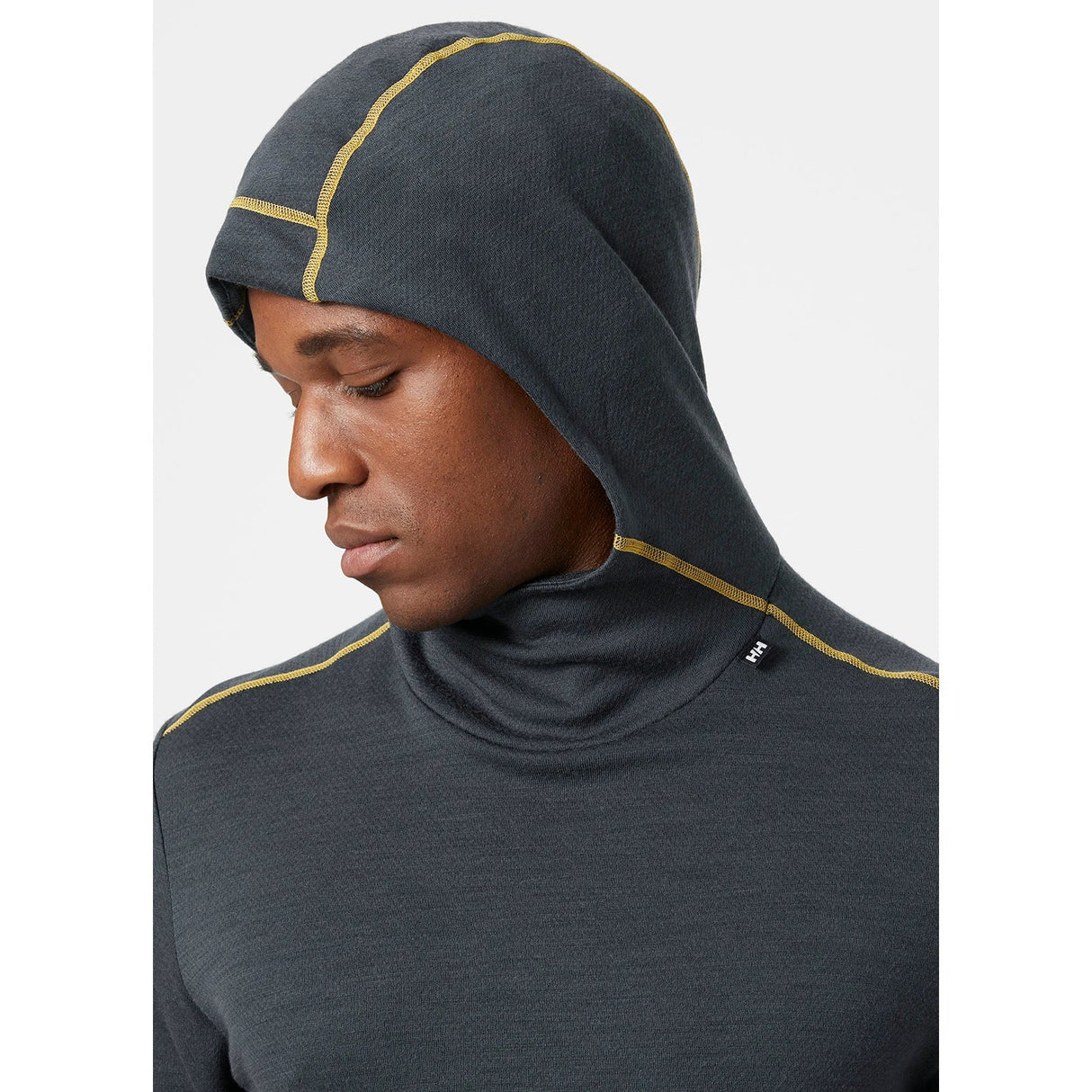 Helly Hansen Men's LIFA® Merino Midweight 2-in-1 Base Layer Hoodie Skiundertrøje Herre - Slate -