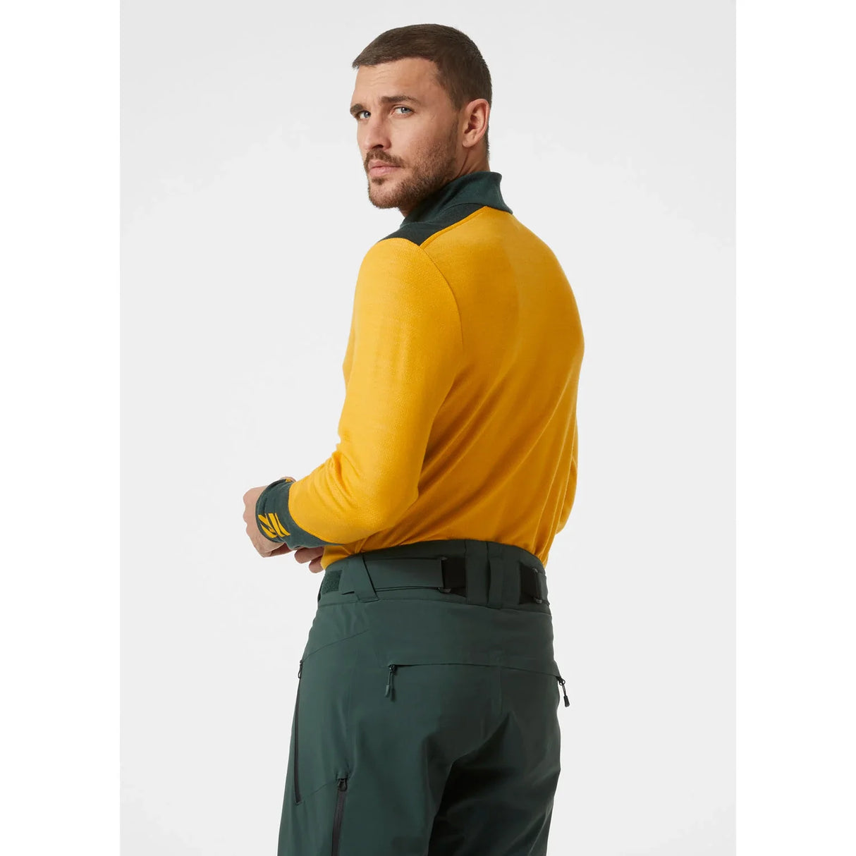 Helly Hansen Men's Half-Zip Skiundertøj Sæt Herre - Cloudberry / Black -