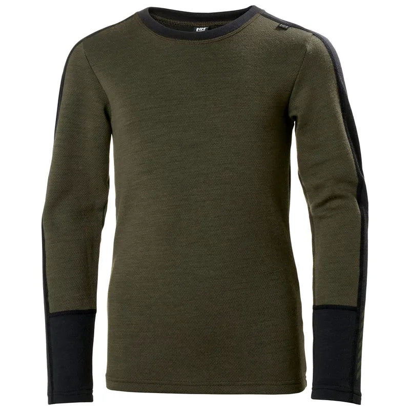Helly Hansen Juniors' LIFA® Merino Midweight Base Layer Set Skiundertøj Børn - Utility Green -