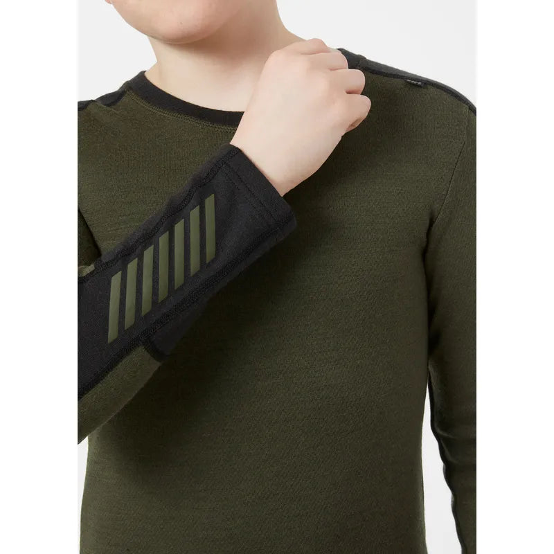 Helly Hansen Juniors' LIFA® Merino Midweight Base Layer Set Skiundertøj Børn - Utility Green -