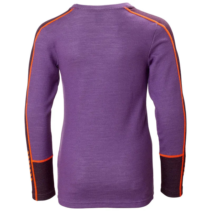 Helly Hansen Juniors' LIFA® Merino Midweight Base Layer Set Skiundertøj Børn - Crushed Grape -