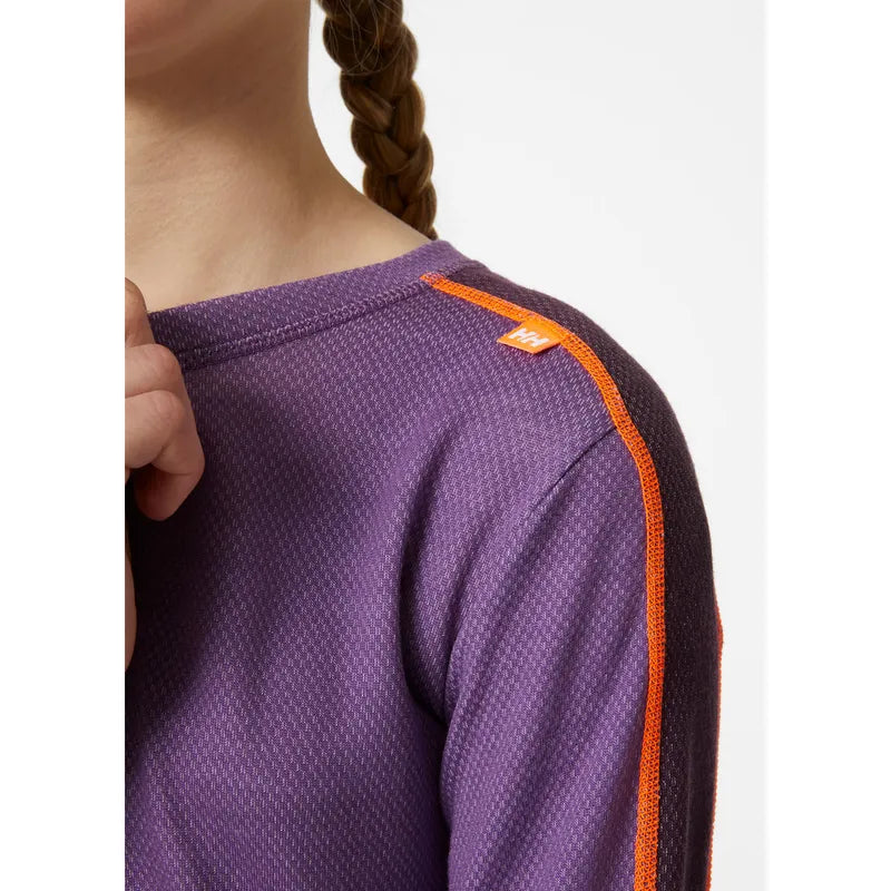 Helly Hansen Juniors' LIFA® Merino Midweight Base Layer Set Skiundertøj Børn - Crushed Grape -