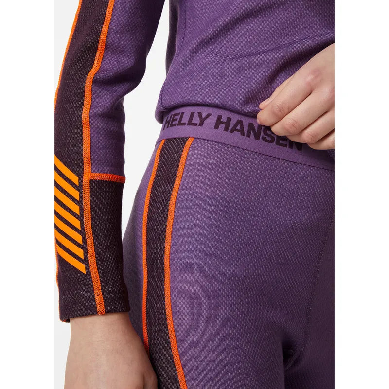 Helly Hansen Juniors' LIFA® Merino Midweight Base Layer Set Skiundertøj Børn - Crushed Grape -