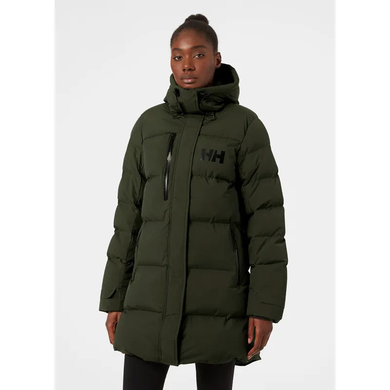 Helly Hansen Women's Adore Puffy Parka Dunfrakke Dame - Utility Green -