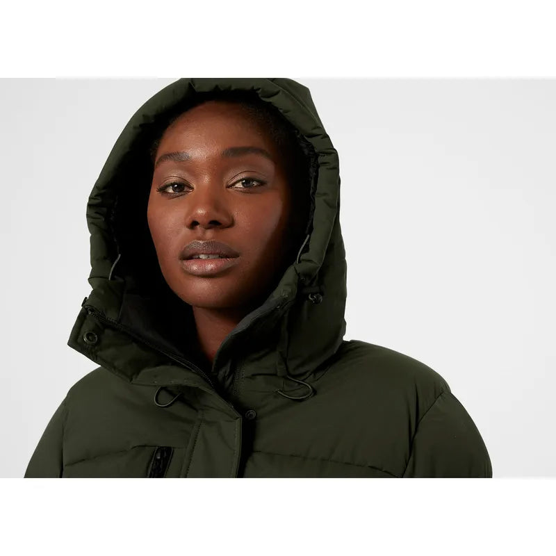 Helly Hansen Women's Adore Puffy Parka Dunfrakke Dame - Utility Green -