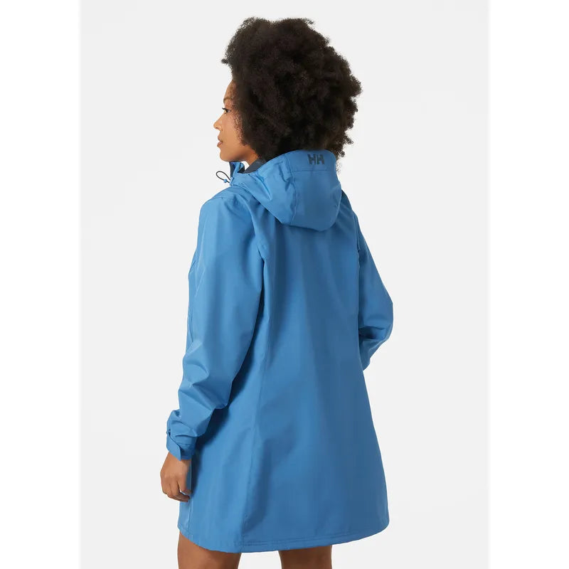 Helly Hansen Women's Long Belfast Jacket Regnjakke Dame - Azurite -