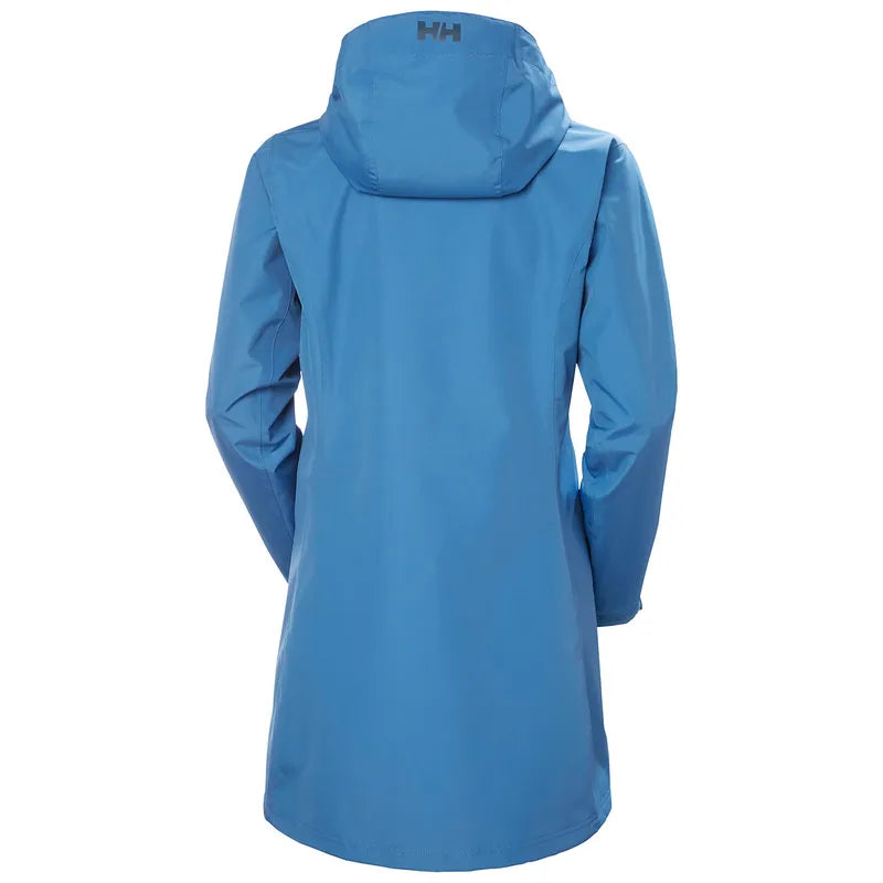 Helly Hansen Women's Long Belfast Jacket Regnjakke Dame - Azurite -