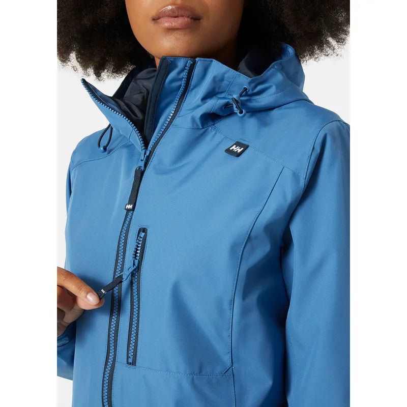 Helly Hansen Women's Long Belfast Jacket Regnjakke Dame - Azurite -