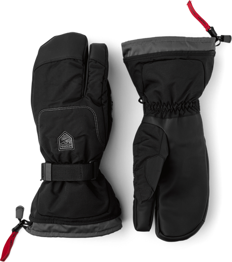 Hestra Gauntlet Sr. 3-finger Skihandsker Herre - Black - Black