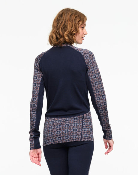 Kari Traa Rose Light Half Zip Skiundertrøje Dame - Royal -